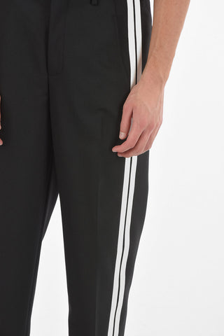 Tailored Pants with Satin Double Side Bands