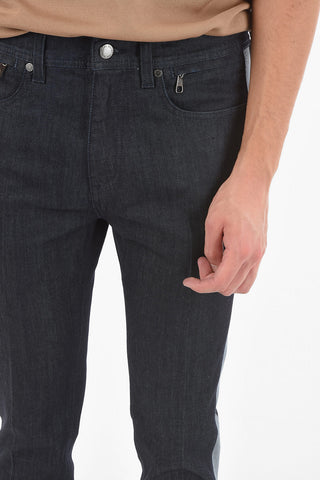 THE GODFATHER OF DENIM Slim fit Jeans with Contrasting Side Bands 17cm