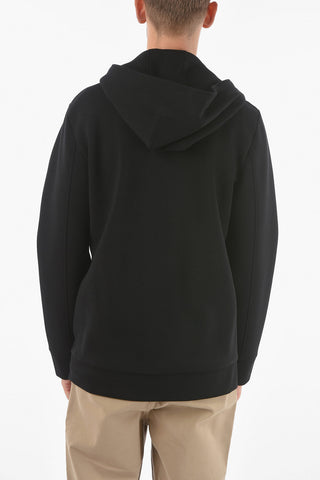 Neoprene ICONINC PIERCED Hooded Sweatshirt with Piercing embellishment