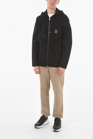 Neoprene ICONINC PIERCED Hooded Sweatshirt with Piercing embellishment