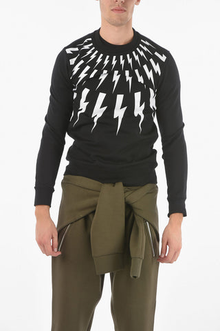 Slim Fit FAIRISLE THUNDERBOLT Sweatshirt