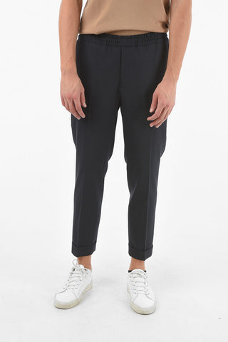 Low Waist Loose Fit Cuffed Hem Pants