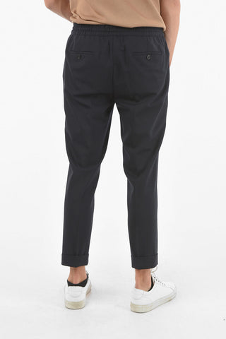Low Waist Loose Fit Cuffed Hem Pants