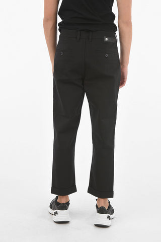 Multipocket Low-rise Jeans with Cuffed ankles 19cm