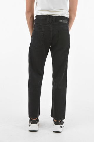 22cm Skinny Fit SELVEDGE Jeans with Faux Suede Patch Pocket