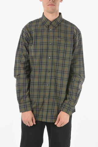 Checkered Button-down Shirt With Breast Pocket