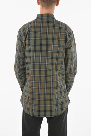 Checkered Button-down Shirt With Breast Pocket
