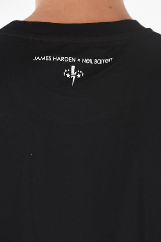 JAMES HARDEN Front Printed Crew-neck STAR BOLT T-shirt