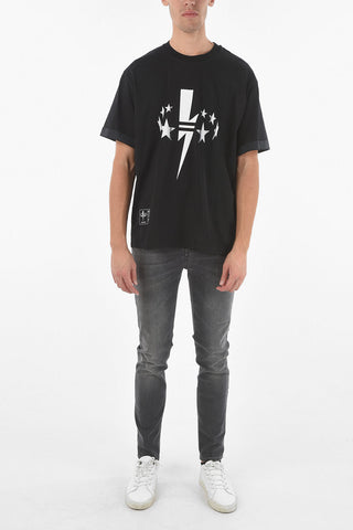 JAMES HARDEN Front Printed Crew-neck STAR BOLT T-shirt