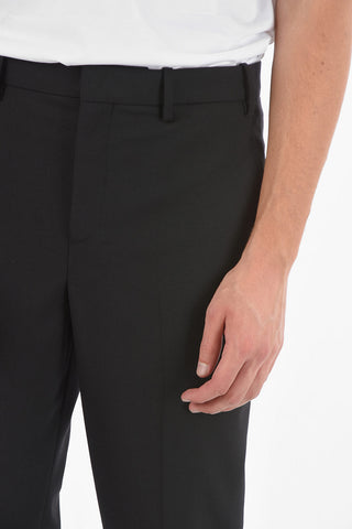 Low Waist Slim Fit Pants with Ankle Cuff