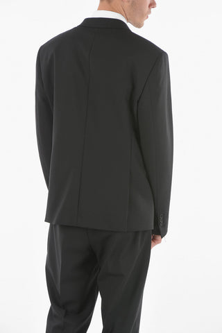 slim fit side vents notch lapel 2-button suit
