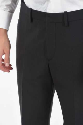 slim fit side vents notch lapel 2-button suit