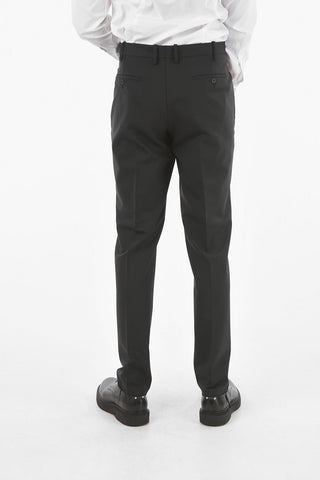 slim fit side vents notch lapel 2-button suit