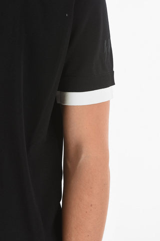Contrasting Details Shotr Sleeve TRAVEL Swater