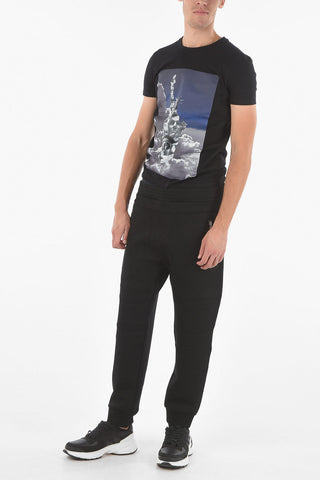 3-pocket Skinny Biker Joggers with THUNDERBOLT Embroidery