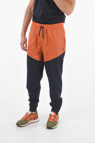Two Tone Nylon Insert Cotton Blend Joggers