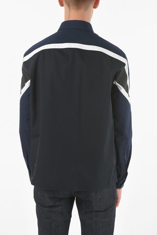 Poplin Cotton MODERNIST THUNDERBOLT Shirt with Contrasting Bands