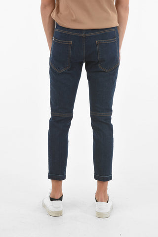17cm Skinny Fit Jeans with Visible Stitching