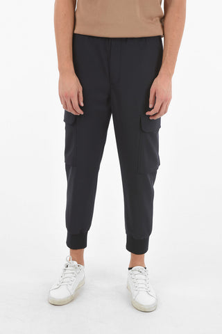 Low Waist Lose Fit Cargo Pants with Drawstring on The Waist