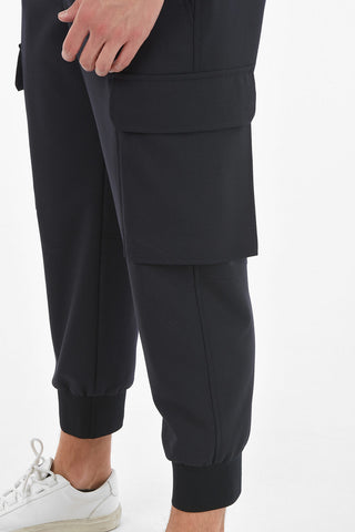 Low Waist Lose Fit Cargo Pants with Drawstring on The Waist