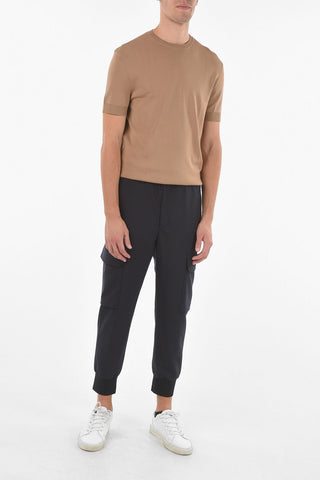 Low Waist Lose Fit Cargo Pants with Drawstring on The Waist