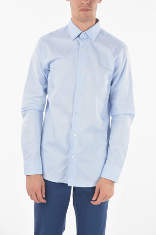 ZZEGNA Camicia A Maniche Lunghe SLIM FIT Con Colletto Francese