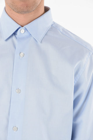 ZZEGNA Camicia A Maniche Lunghe SLIM FIT Con Colletto Francese