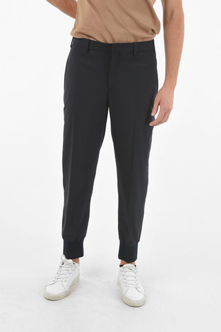 Low Waist Slim Fit Pants with Ankle Cuff