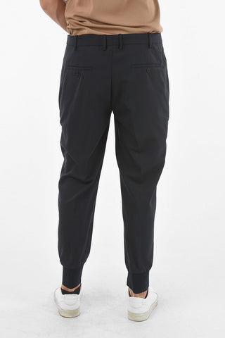 Low Waist Slim Fit Pants with Ankle Cuff