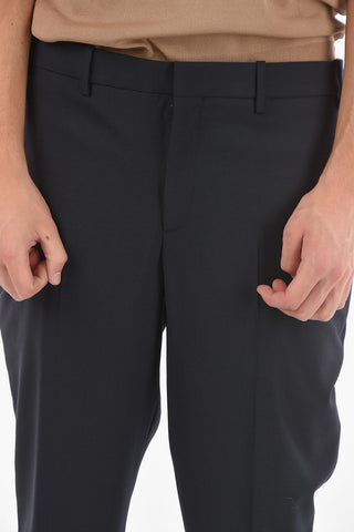 Low Waist Slim Fit Pants with Ankle Cuff