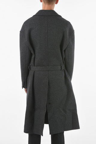 Cappotto Doppiopetto Oversize Fit Con Cintura