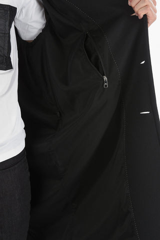 Wool And Nylon Oversized Coat