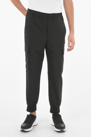 pantaloni cargo con polsino alla caviglia
