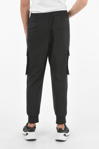 pantaloni cargo con polsino alla caviglia