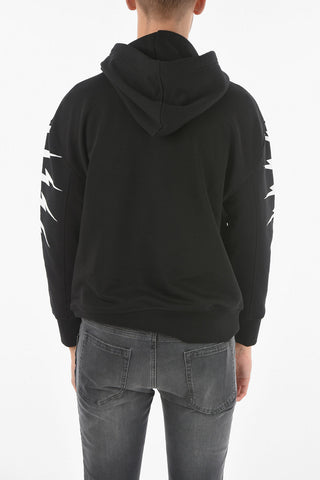 Maxi Patch Pocket Front RADIAL FAIR-ISLE THUNDERBOLT Hoodie