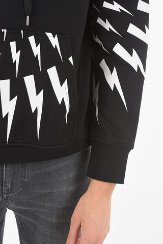 Maxi Patch Pocket Front RADIAL FAIR-ISLE THUNDERBOLT Hoodie