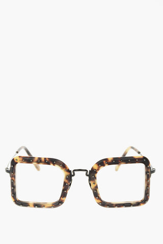 square-frame VREELAND-V spectacles with studs