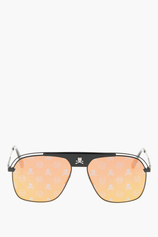 occhiali da sole aviator NOAH con lenti specchiate e stampa monogram
