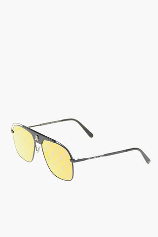occhiali da sole aviator NOAH con lenti specchiate e stampa monogram