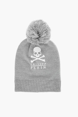 wool beanie with pom pom