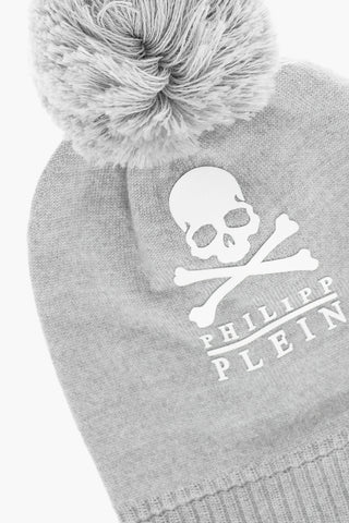 wool beanie with pom pom