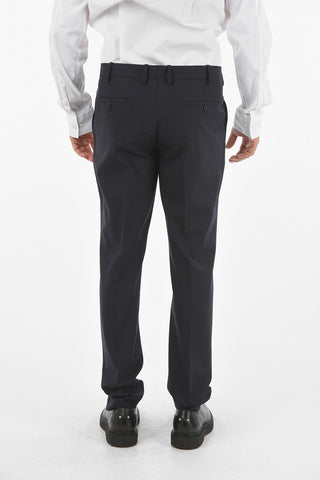 Virgin Wool Blend CONSTRUCTED Suit with Narrow Notch Lapel