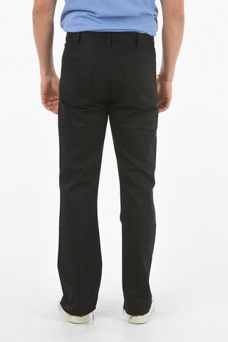 High-waisted Cotton Bootcut Denims