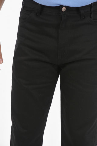 High-waisted Cotton Bootcut Denims