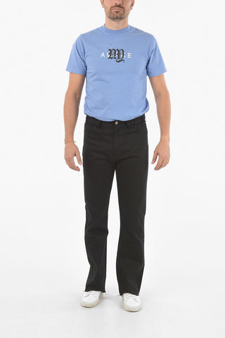 High-waisted Cotton Bootcut Denims