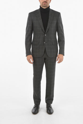 CC COLLECTION Abito 2 Bottoni RIGHT con Motivo Windowpane