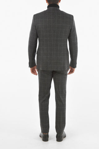 CC COLLECTION Abito 2 Bottoni RIGHT con Motivo Windowpane