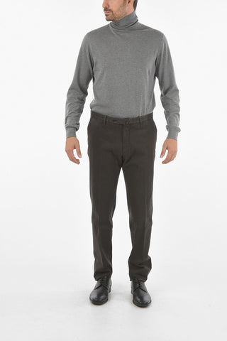 ID Belt Loops Stretch Cotton Chino Pants