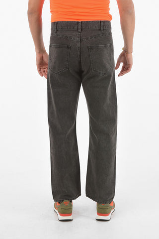 Jeans 5 Tasche Bootcut in Denim Distressed