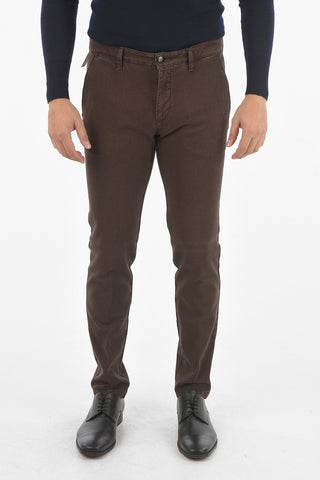 CC COLLECTION Belt Loop Pin Dot Cotton Chino Pants